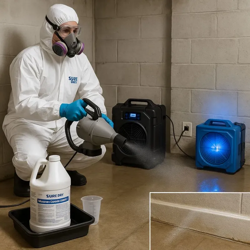 Sanitization and Odor Removal process in Cameron Park, TX